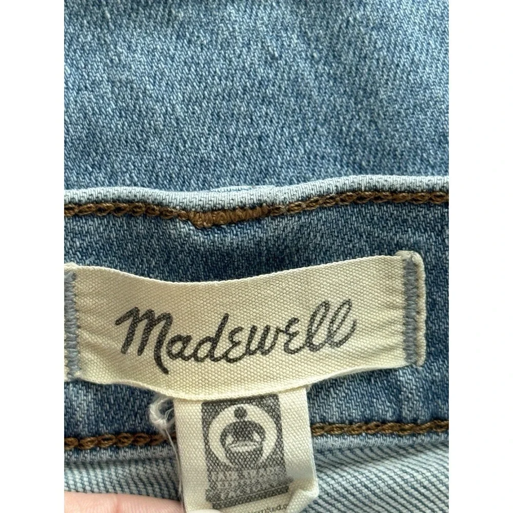 Madewell Mid-Rise Kick Out Jeans Womens 32 Blue Kick Flare‎ Stretch
